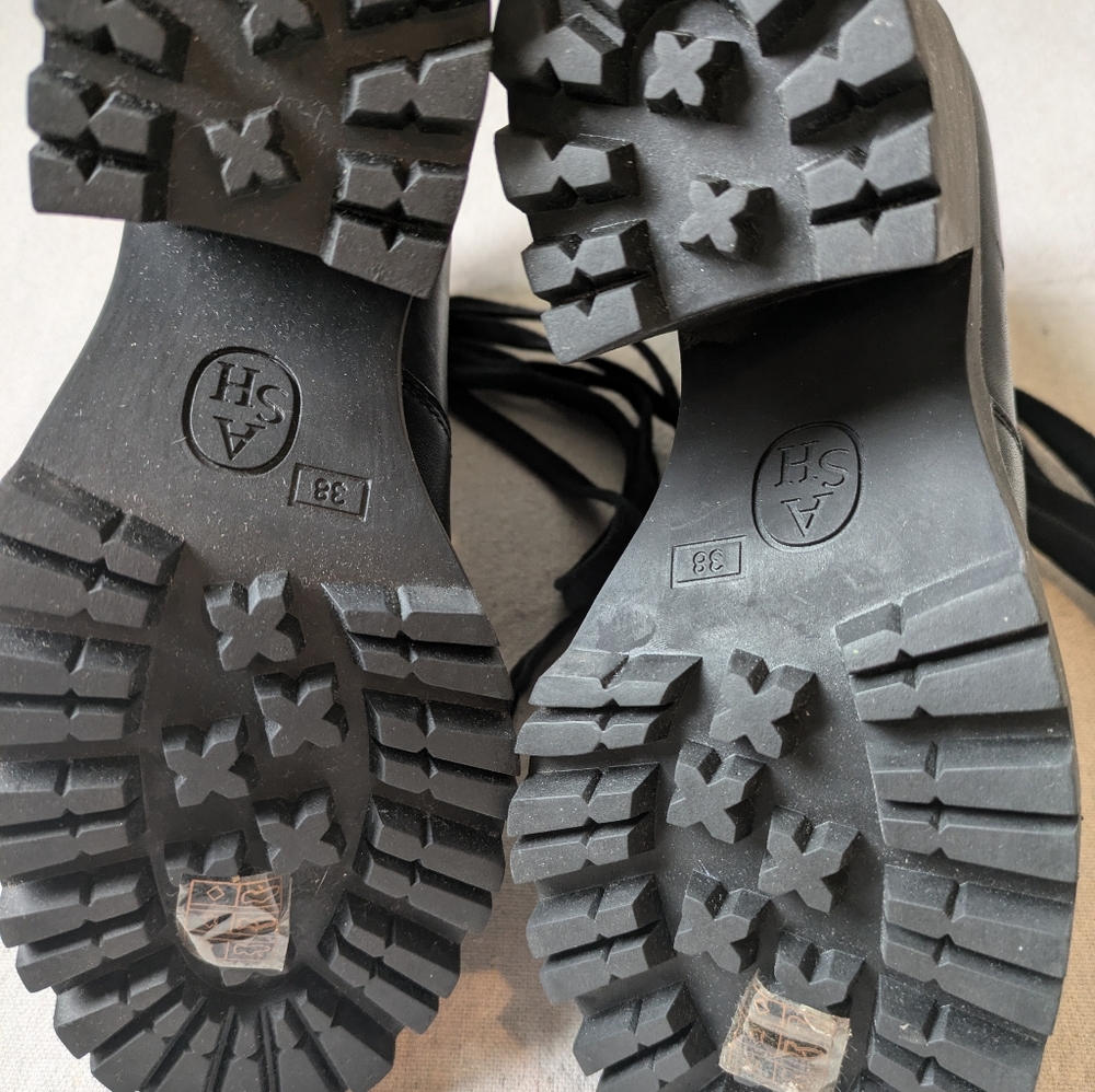 Ash Black Leather Boots - Picture 3 of 6